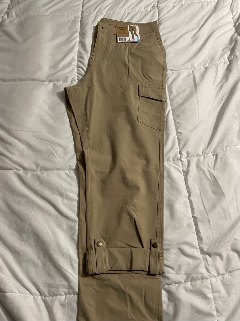 Eddie Bauer Women's Tan Cargo Capris